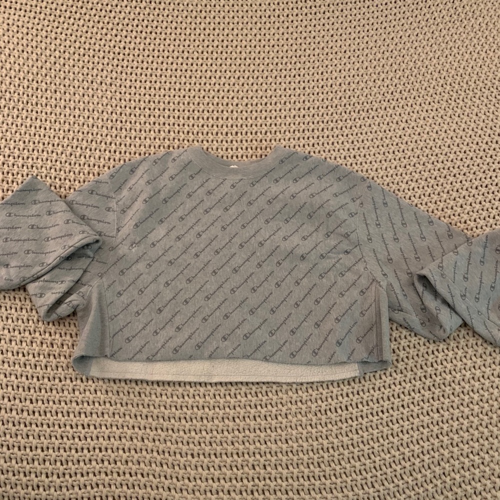 Cropped Champion Reverse Weave Sweater